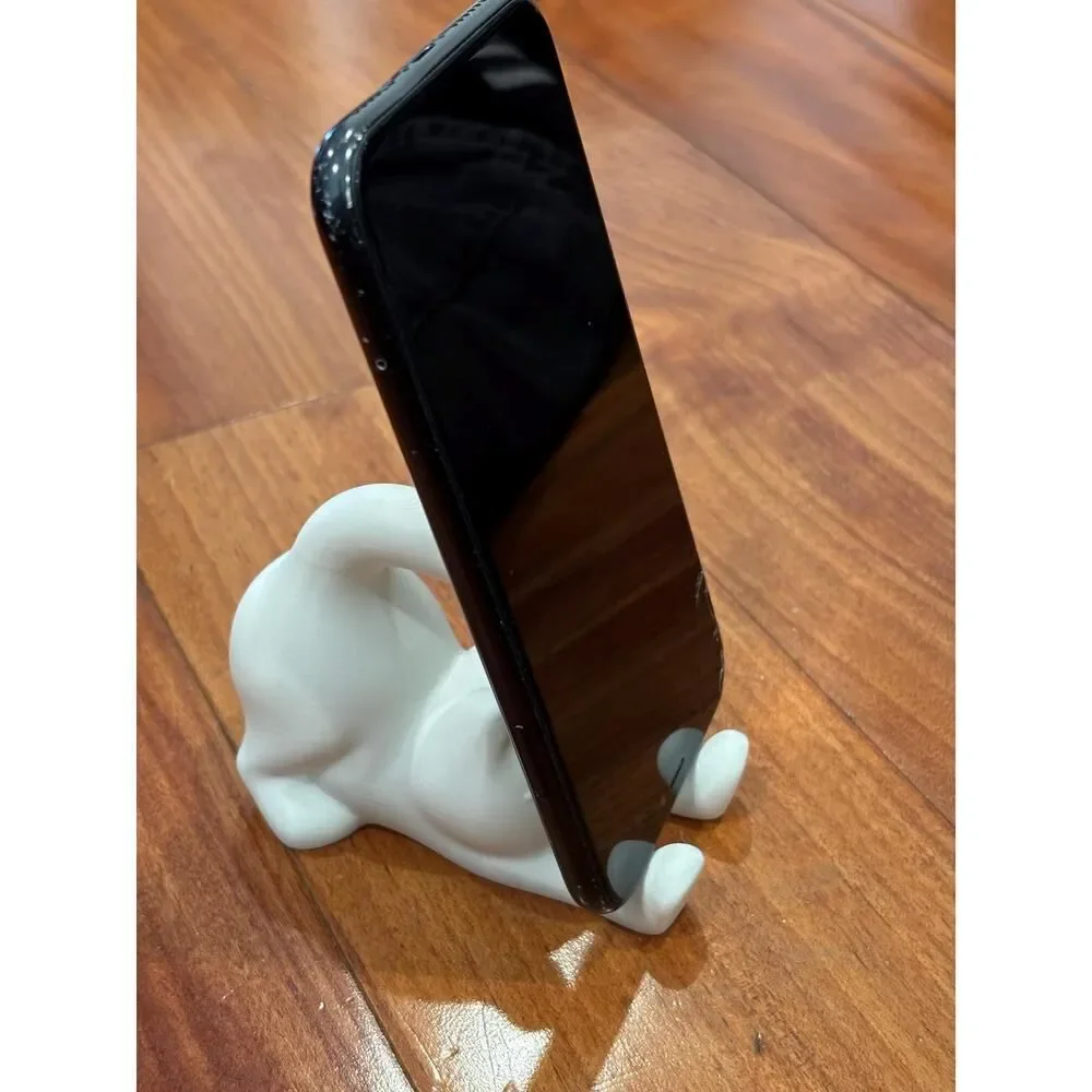 Cute Cat Phone Stand & Paint-Your-Own Figurine DIY Coloring Toy | Desk Accessory